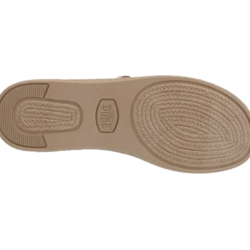 HeyDude Wendy Espadrille Retro Palm Pink